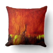 Healing Colours RED Throw Pillow -2 Different Side