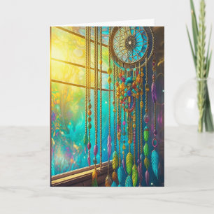 Healing Dreamcatcher in Window   Feel Better  Card