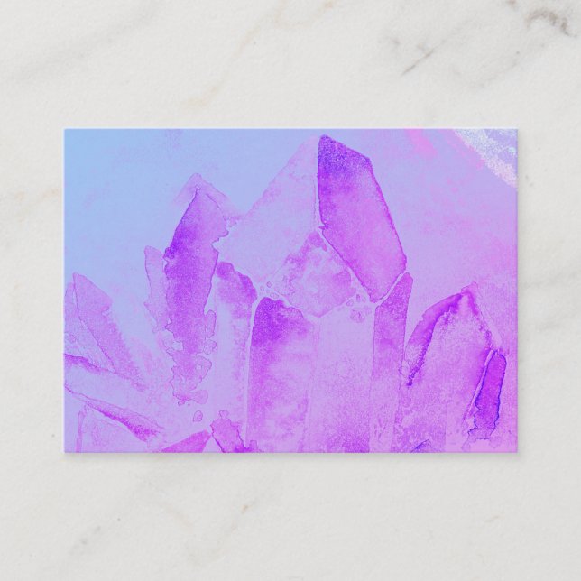 *~* Healing Energy Massage Yoga Reiki Crystal Business Card (Front)