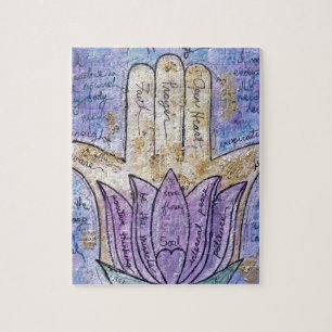 Healing Hamsa Jigsaw Puzzle