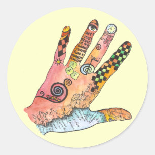 Healing Hand Classic Round Sticker