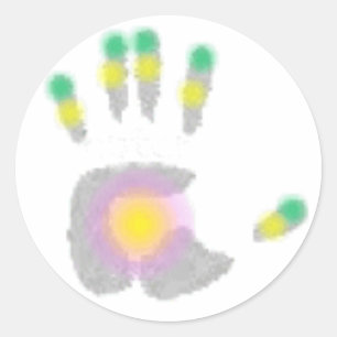 Healing Hand Classic Round Sticker