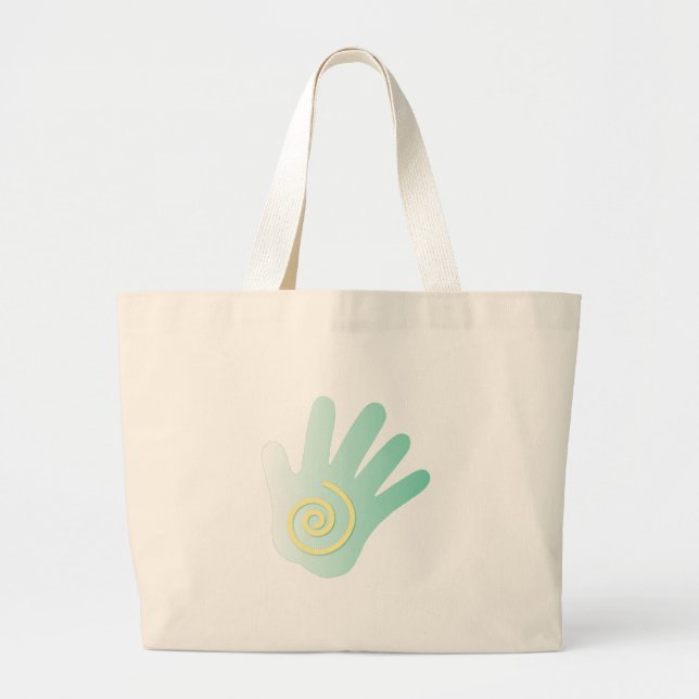 Healing Hand Large Tote Bag (Front)