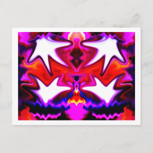 Healing hands art postcard