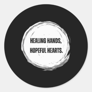Healing Hands Classic Round Sticker