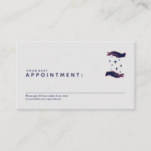Healing Hands Energy Healer  Appointment Reminder Card