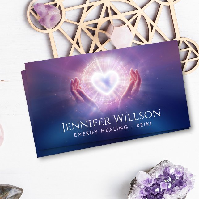 Healing Hands- Energy Healing - Reiki Business Card (Creator Uploaded)