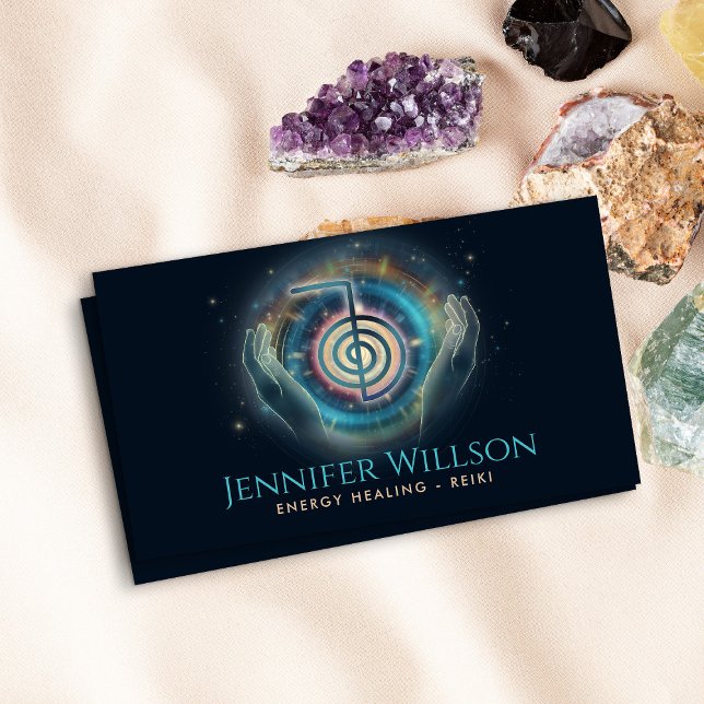 Healing Hands- Energy Healing - Reiki Business Card (Creator Uploaded)