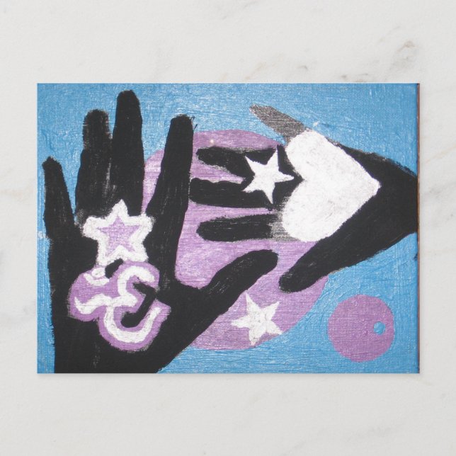 healing hands made by RIMA and Sonja Postcard (Front)