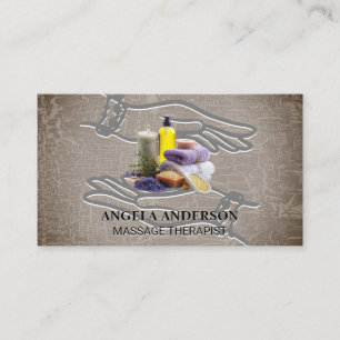 Healing Hands   Spa Salts, Aromas and Oils Business Card