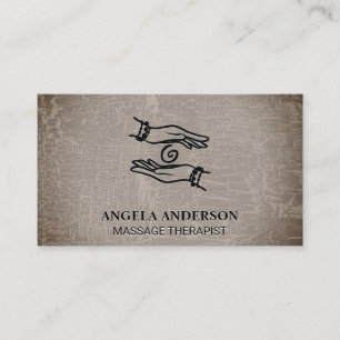 Healing Hands   Textured Background Business Card