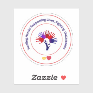 Healing Hands Thalassemia Awareness Vinyl Sticker