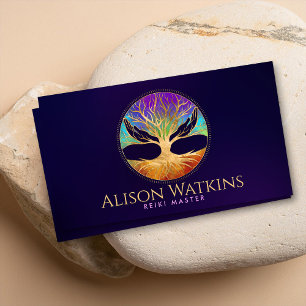 Healing Hands Tree of life Business Card