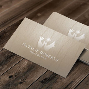 Healing Hands Wellness Spa Massage Therapy Zen Business Card