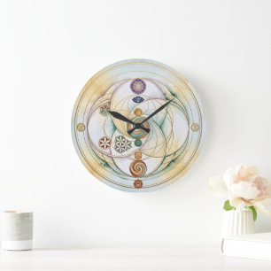 Healing Harmony Radionics Symbol  Large Clock