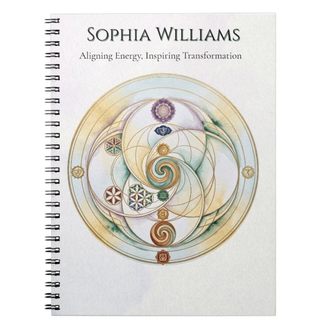 Healing Harmony Radionics Symbol  Notebook (Front)