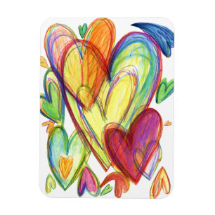 Healing Hearts Art Magnets