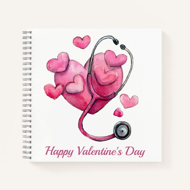Healing Hearts Valentine Design Notebook (Front)