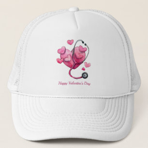 Healing Hearts Valentine Design Trucker Hat