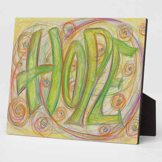 Healing Hope Inspirational Word Art Print Plaques (Side)