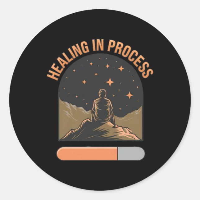 Healing In Progress – Nighttime Reflection Sticker (Front)