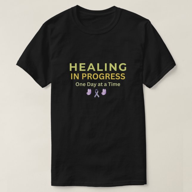 Healing in Progress Shirt – Minimalist Inspiration (Design Front)