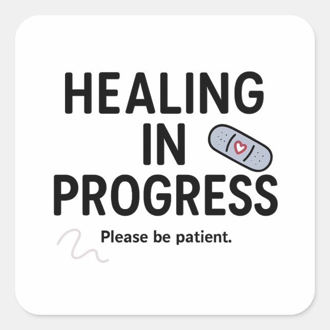 Healing in Progress – Sticker (Front)
