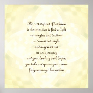 Healing Intention Poster