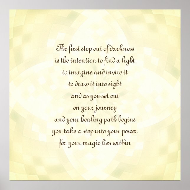 Healing Intention Poster (Front)