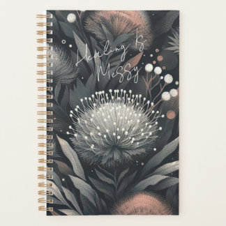 Healing Is Messy – Midnight Bloom Botanical Art Planner