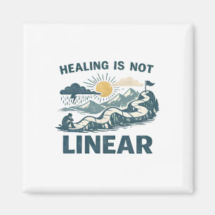 Healing Is Not Linear Mental Health Awareness  Magnet