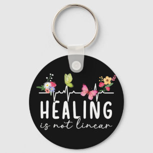 Healing Is Not Linear Mental Health Awareness Mont Key Ring