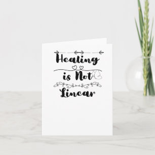 Healing Is Not Linear Mental Health Awareness Stic Card