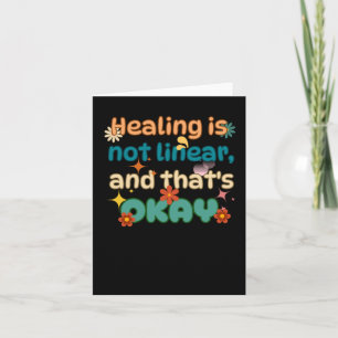 Healing Is Not Linear Mental Health Awareness Stic Card