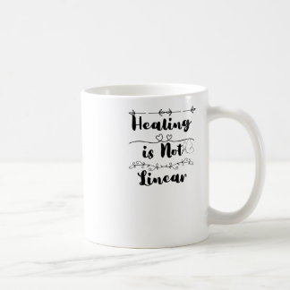 Healing Is Not Linear Mental Health Awareness Stic Coffee Mug
