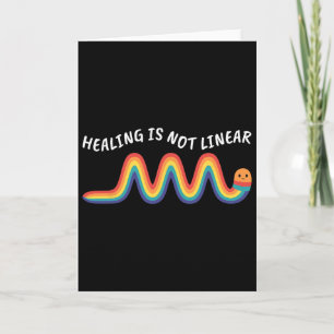 Healing Is Not Linear Psychologist Mental Health M Card