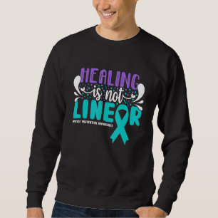 Healing is Suicide Prevention Awareness Teal Purpl Sweatshirt