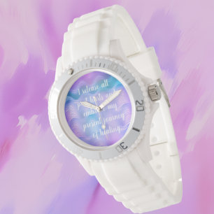 Healing Journey Blue-Purple Waves Watch