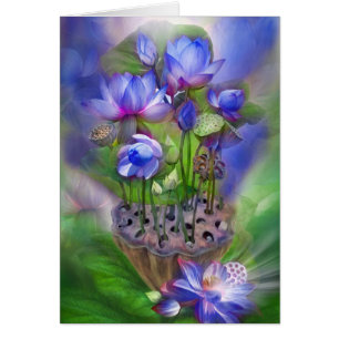 Healing Lotus Third Eye Chakra Art Card