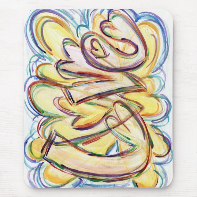 Healing Love Hearts Art Custom Design Mousepad (Front)