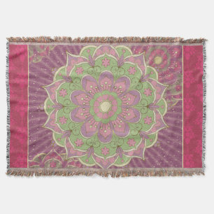 Healing Mandala - Throw Blanket