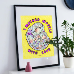 Healing Mother's Day Coloring Poster