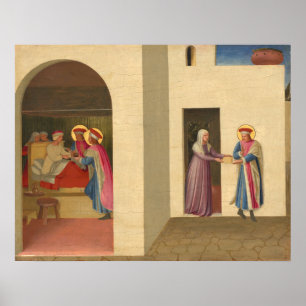 Healing of Palladia - Fra Angelico Fine Art Poster