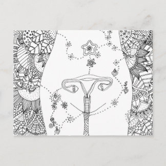 Healing of the uterus postcard