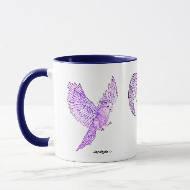 Healing Parakeet Mug (Left)