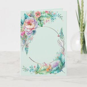 Healing Prayer Custom Get Well Soon Jesus Floral Card