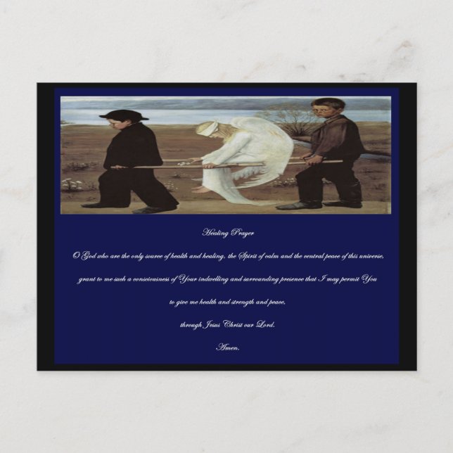 Healing Prayer for the sick Postcard (Front)