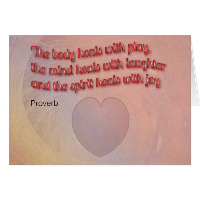 Healing Proverb with Heart (Front Horizontal)
