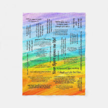Healing Scriptures Bible Verse Fleece Blanket