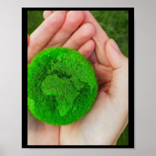 Healing The Planet. Sticker Poster